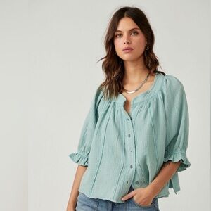 Free People Lucy Swing Top Large NWT